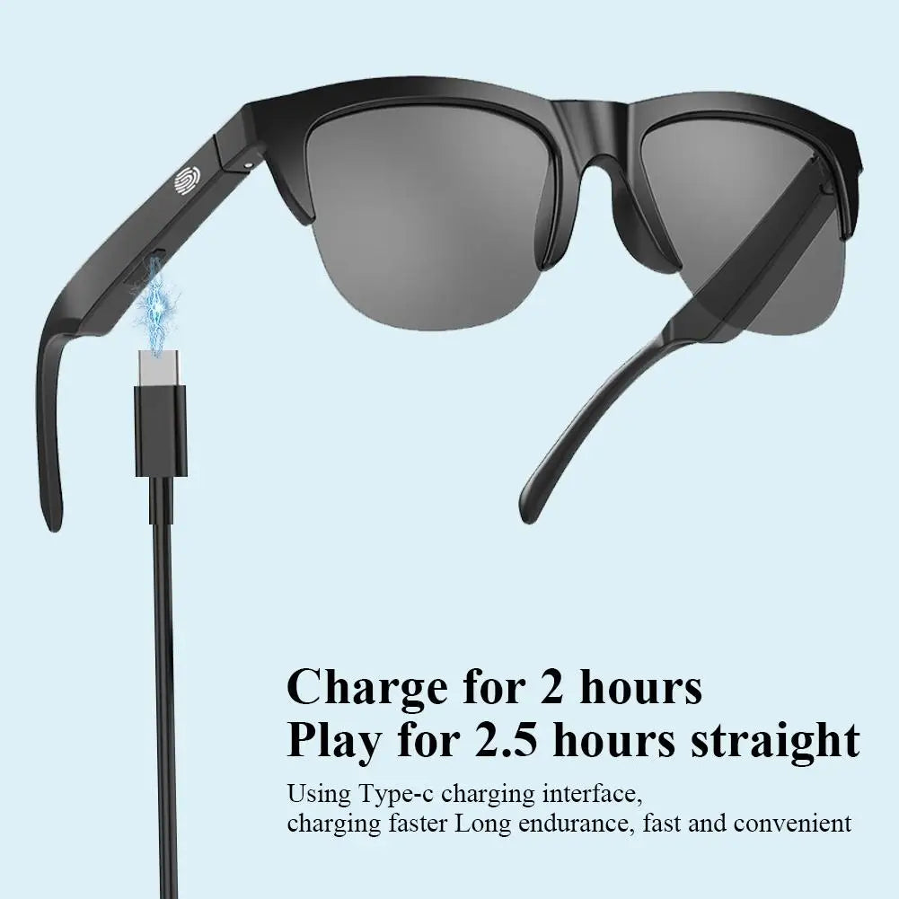 Bluetooth Sun Glasses, Stereo Connected Waterproof, Outdoor Sports, Smartglass, Polarized Men's Sunglasses, Womans Sunglasses