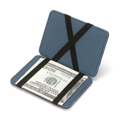 Ultra Thin PU Leather Unisex Magic Wallets, Short Business Card or Credit Card Holder With Small Coin Purse