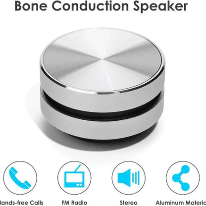 Portable Mini Bluetooth Speaker Turns Anything Into A Speaker Wireless Bone Conduction Induction Vibration Connect Phone/Tablet