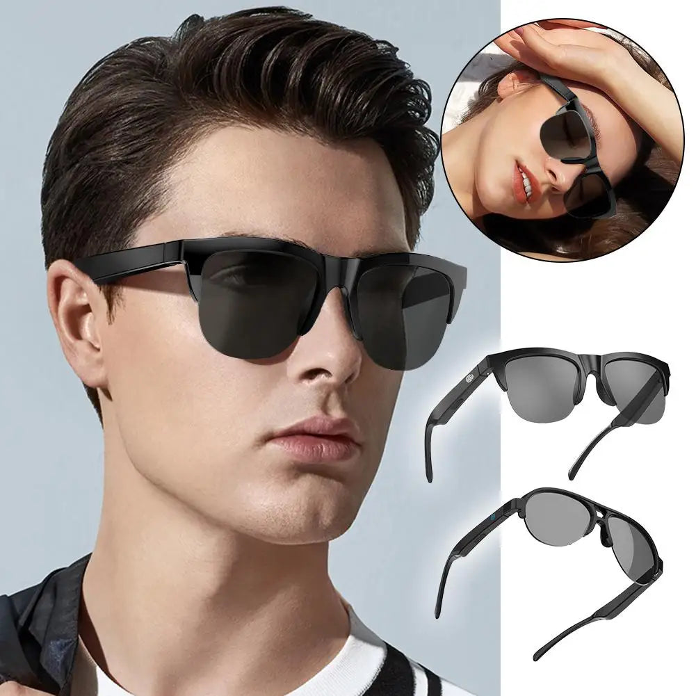 Bluetooth Sun Glasses, Stereo Connected Waterproof, Outdoor Sports, Smartglass, Polarized Men's Sunglasses, Womans Sunglasses