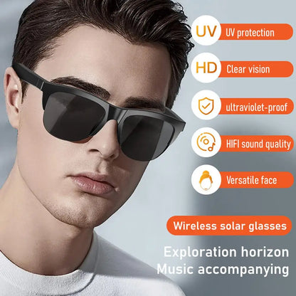 Bluetooth Sun Glasses, Stereo Connected Waterproof, Outdoor Sports, Smartglass, Polarized Men's Sunglasses, Womans Sunglasses