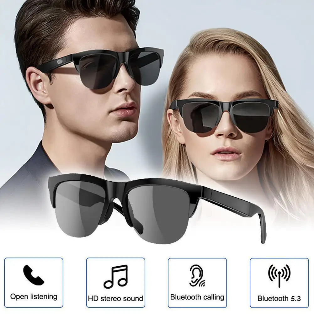 Bluetooth Sun Glasses, Stereo Connected Waterproof, Outdoor Sports, Smartglass, Polarized Men's Sunglasses, Womans Sunglasses